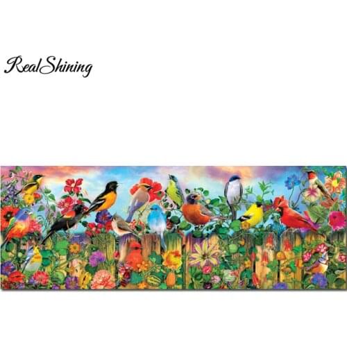 Big Size Diamond Embroidery sale,Birds And Flowers 5d Diy Diamond Painting cross stitch full Square Round Mosaic Decor FS6898