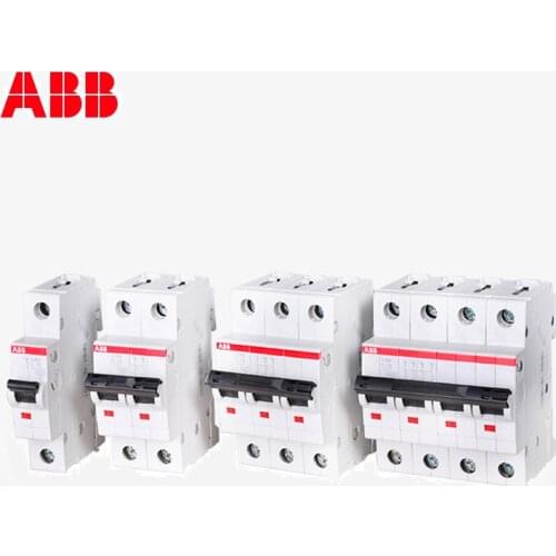 ABB Miniature Circuit Breaker S200 1P 1P+N 2P 3P 4P TYPE C 1A 2A 3A 4A 6A 10A 16A 20A 25A 32A 40A 50A 63A