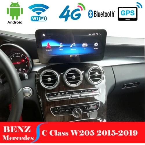 10.25" Adnroid Car Display For Mercedes Benz GLC C Class W205 2015-2018 Auto Radio Screen With GPS Navigation Bluetooth 4G