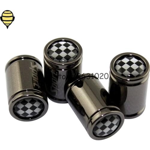 Car Styling Auto Wheels Tire Valve Stem Caps For F1 Flag Logo For Toyota Hyundai Benz Honda Volvo VW Mini Cooper Kia Fiat Dacia