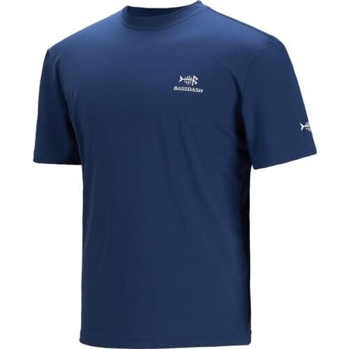 Bassdash Men’s UPF 50+ Sun Protection Fishing Shirt Short Sleeve UV T-Shirt