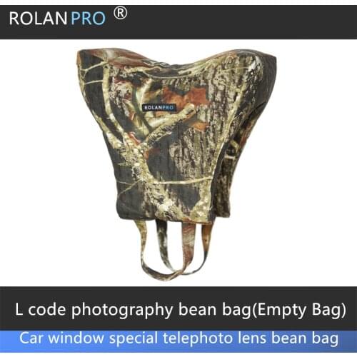 ROLANPRO Lens car window Pillow Lens Gun Pillow( With openings, must be self loading)Large size Photographic Bean Bag Empty Bag