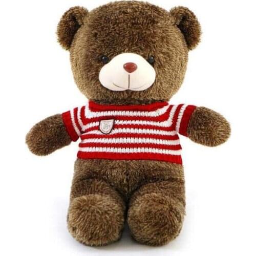 Giant Teddy Bear Big 60cm 80cm Stuffed Soft Plush Toy Large Sweater teddy bear Embrace Bear Chrildren Kids Doll Birthday gift