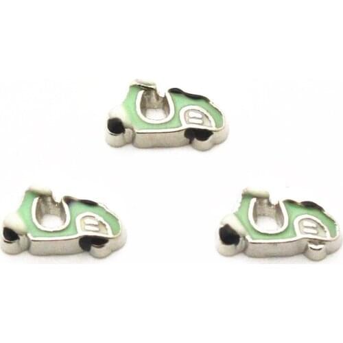 Hot selling 10pcs/lot Charms electrocar Floating Charms for Floating Memory charms Lockets DIY Jewelry