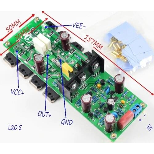 LJM L20B Dual Channel 500W Music audio speaker Amplifier Board DIY circuit Board Finished product
