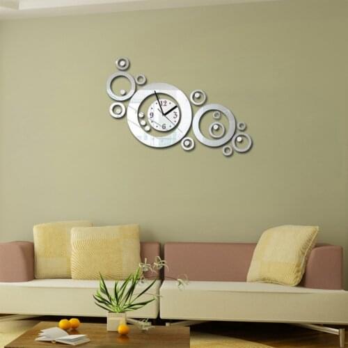 New Europe wall clock horloge quartz watch reloj de pared large decorative clocks acrylic modern 3d stickers