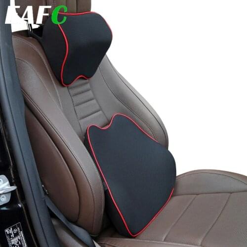 Car Seat Lumbar Support Pillow Cushion Back Pillow Memory Cotton Lumbar Support Breathable Mesh Chair Cushion Car Accessories