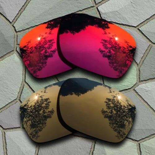 Violet Red&Bronze Copper Sunglasses Polarized Replacement Lenses for Oakley Holbrook