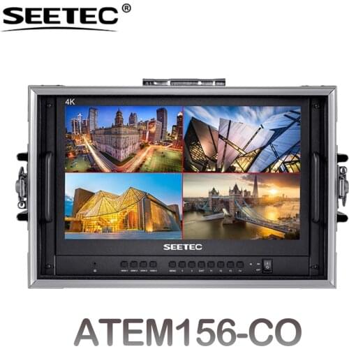 SEETEC 15.6" ATEM156-CO 4K HDMI Portable Multiview Carry-on Live Streaming Broadcast Director Monitor for ATEM Mini Mixer Pro