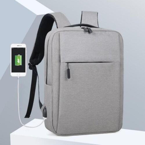 Backpack mens business leisure backpack customized laptop bag USB rechargeable college student schoolbag