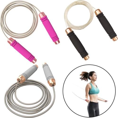 Jump Skipping Ropes Weighted Fast Speed Steel Wire Jumping Ropes Kids & Adult Workout Boxing Gym Fitness Training