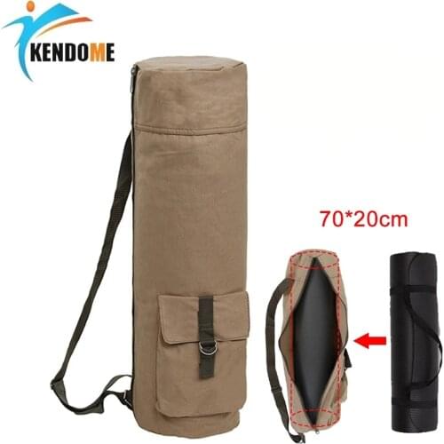 Yoga Mat Bag Sports Fitness Bag Women Crossbody Yoga Mat Blosa Canvas Gym Accessories Women Portable Multi-Function Sac De Sport