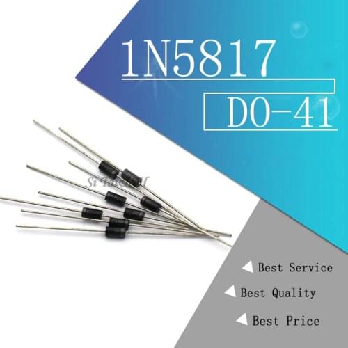 100PCS 1N5817 1N5819 1N5399 1N4937 1N4004 Schottky Rectifier Diode 1N4001 1N4007 UF4007 HER107 FR207 FR157 FR107 RL207 DO-41
