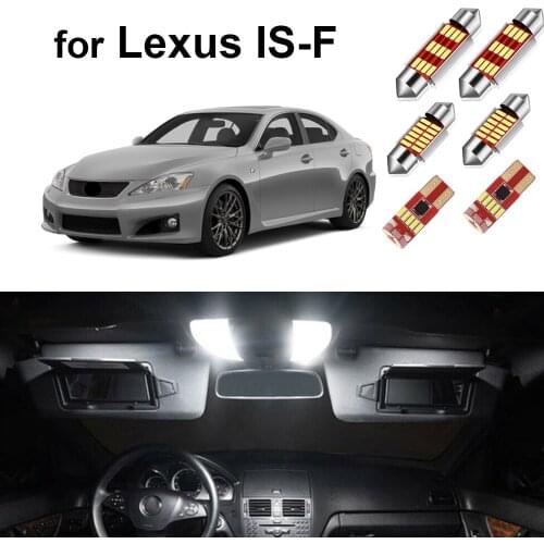 15Pcs Canbus Car Led Interior Light Kit For Lexus IS-F ISF 2008-2014 LED Bulbs Dome Map Vanity Mirror Lights No Error