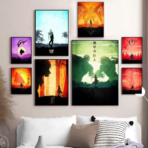 5D DIY Diamond Painting Stickers Japanese Anime Wall Art Embroidery Full Drill Cross Stitch Kits Mosaic Set Home Decor Gift