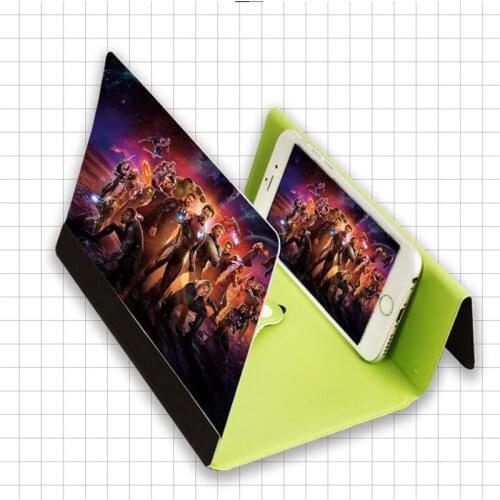 8 Inch Video 3D HD Amplifier Folding Stand Desktop Screen Magnifying Glass Eye Protection Portable Extender Mobile Phone Stand