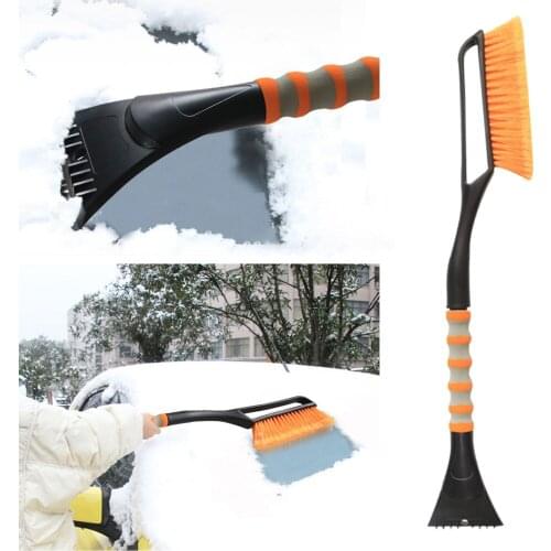 Car Snow Remover 2-in-1 Detachable Windshield Snow Ice Removal Brush Scraper Set Car Supplies