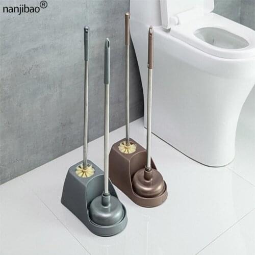 Household long-handled toilet brush toilet dredging set WC washing brush toilet dredging no dead end Bathroom cleaning brush
