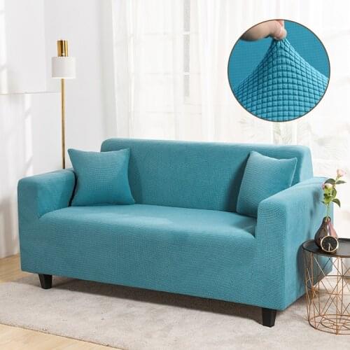 Thick Fabric Sofa Cover for Living Room Elastic Stretch Jacquard Couch Cover Slipcovers Soft Home Decoration 1/2/3/4 Seater