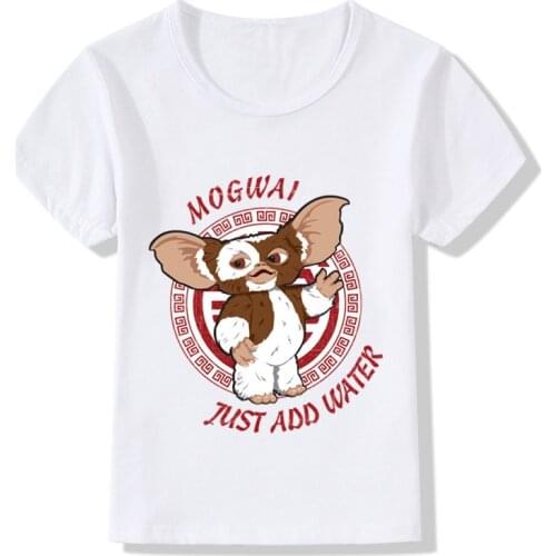 Cute Gremlins Gizmo Design Children Funny T shirt Baby Boys/Girls Short Sleeve Tops T-shirt Kids Summer Casual Clothes