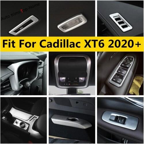 Reading Lights / Shift Gear / Central Control Panel / Dashboard / Air AC Vents Cover Trim Accessories For Cadillac XT6 2020 2021