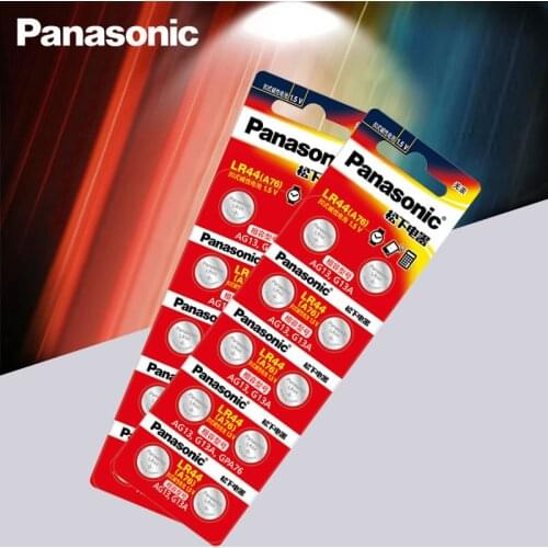 Panasonic 20pc 1.5V Button Cell Battery lr44 Lithium Coin Batteries A76 AG13 G13A LR44 LR1154 357A SR44 100% Original