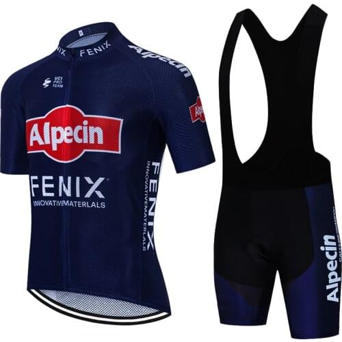 Cycling Set ALPECIN Cycling Jersey Bike Shorts 20D Pants Team Ropa Ciclismo Maillot Bicycle Clothing Uniform