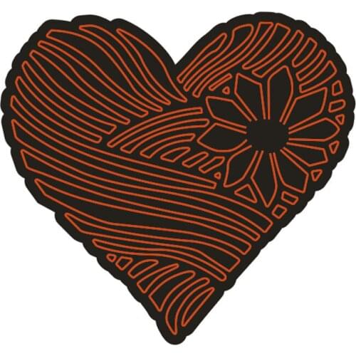 Creative Heart Carbon steel Cutting Dies Stencil Craft for Scrapbook Cut Stamps Dies Embossing Paper Hand Craft