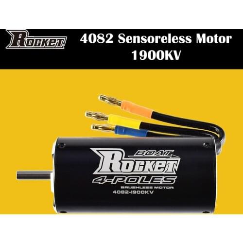 High Quality Rocket 4082 Waterproof Brushless Motor 1900KV 4Poles 5mm Motor Shaft RC 800-1000mm Boat