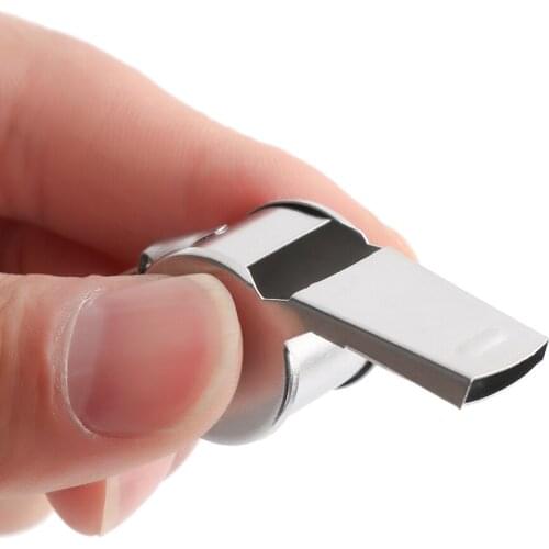 Outdoors Metal Whistle Referee Sport Rugby Stainless Steel Whistles Soccer Football Basketball Party Training Tools 1Pcs