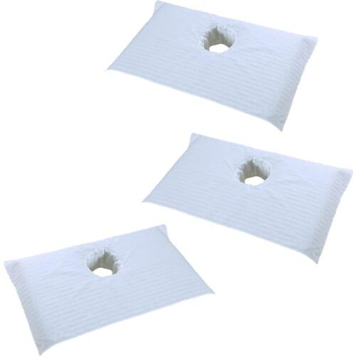 Set of 3 Cotton Premium Nasal Slit Cloths for Massage Tables And