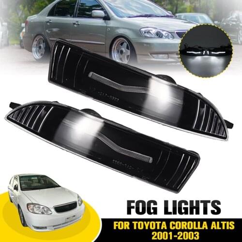 Pair Left Right Front Car Fog Lamp Fog Light 2001 2012 2003 For Toyota Corolla Altis Led fog Light Car Light Assembly Brand NEW