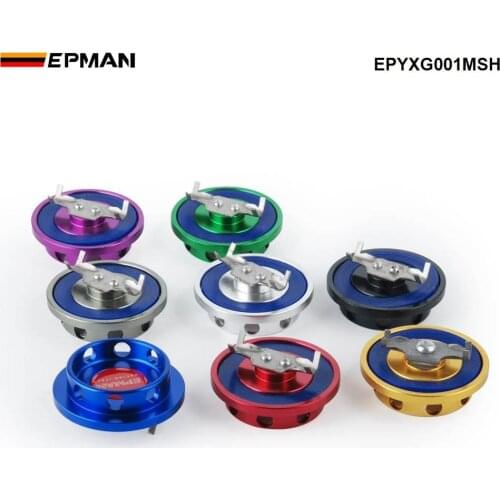 EPMAN Sport Billet Silver Engine Oil Filter Cap Fuel Tank Cover for Mitsubishi jdm EPYXG001MSH