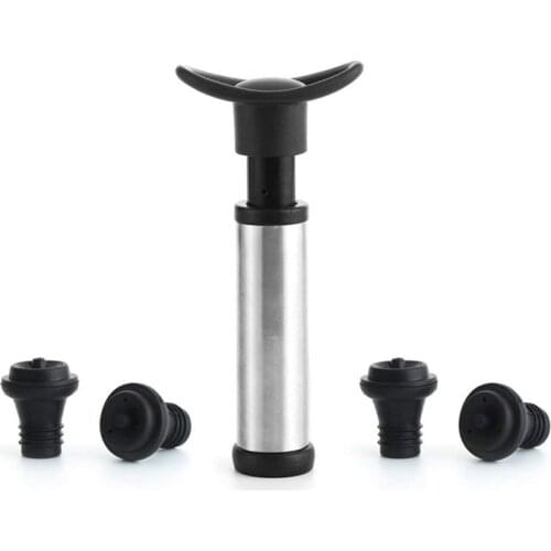 Wine Saver Vacuum Pump Preserver with Reusable Wine Vacuum Stoppers