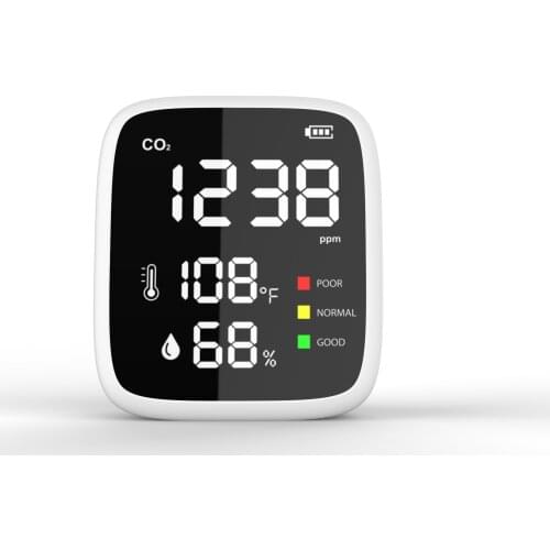 Indor CO2 Temperature Humidity Air Quality Monitor Infrared NDIR Detector