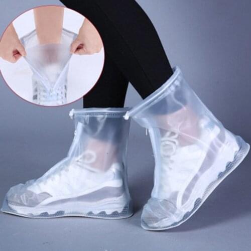 Unisex waterproof shoe cover bag anti-slip rain-proof boot covers bags protect from water in rainy weather stretchness shoe bags