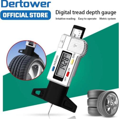 High-Precision Digital Tread Depth Gauge Tire Pressure Wear Detection Meter Measurer For Cars Trucks Tools Electronic Caliper