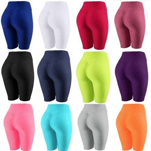Women Sexy Fashion Jacquard Leggings Female Casual Sports Shorts