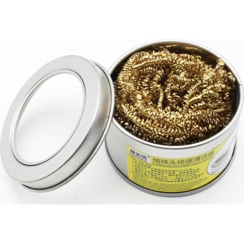 1pcs hanwuyou 588 Wire With Stand Set Welding Soldering Solder Iron Tip Cleaner holder nozzle cleaning nozzle unit Clean ball