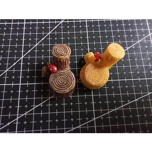 1pcs/lot Resin mushroom Stump stool 25mm Ornaments Micro landscape Ornaments Creative Home Gardening Decorations