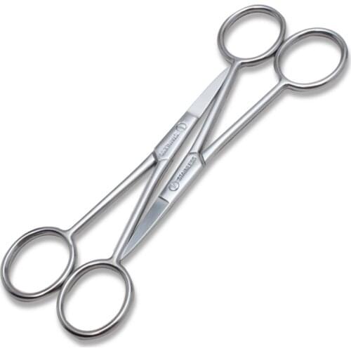 1pcs Eyebrow Scissors Curved Blade Eyelash Facial Hair Remover Dead Skin Cuticle Trimmer Stainless Steel Beauty Tool