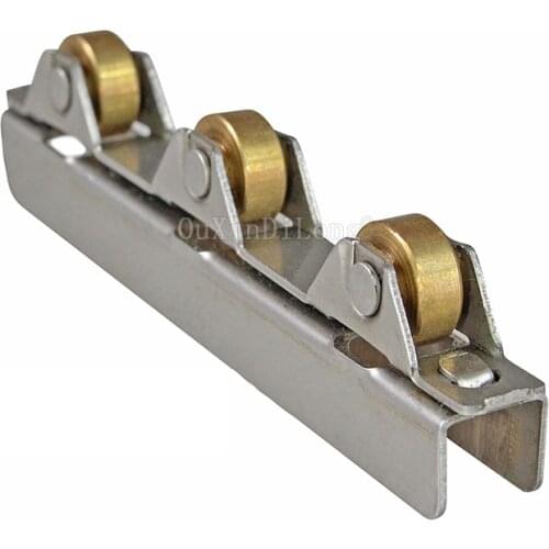 10PCS Glass Sliding Door Roller Clamp Stainless Steel Wheel Pulley Rollers For 10mm Glass Bathroom Door Shop Wine Cabine GF115