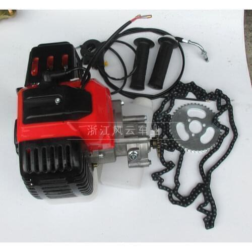49cc Bike 4 Stroke Gas Engine Motor Kit DIY Motorized Bicycle GAS MOTORIZED Cycle Bike Bicycle set t8f chain