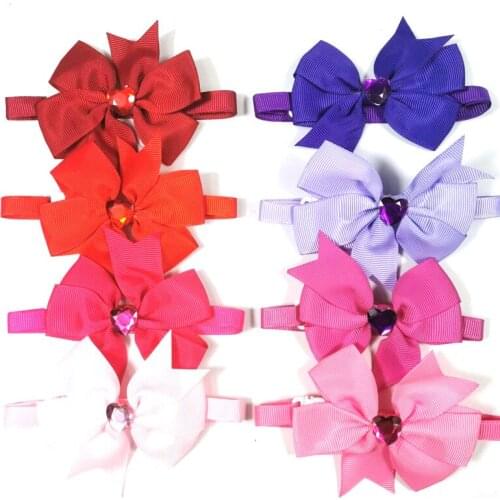 50/100pcs Valentines Day Pet Products Dog Bow Tie Pet Dog Grooming Supplies for Small Dogs Bow Ties Pet Grommong Accessories