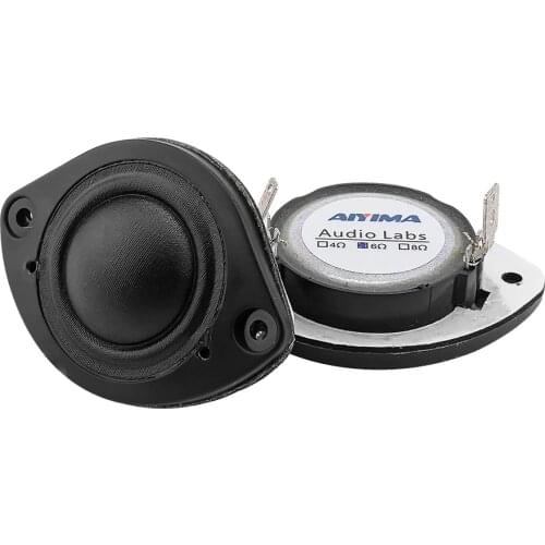 AIYIMA 2Pcs Tweeter Speaker Units 6 Ohm 20W Silk Membrane Mini Speakers Driver Treble Loudspeaker Neodymium DIY Car Audio