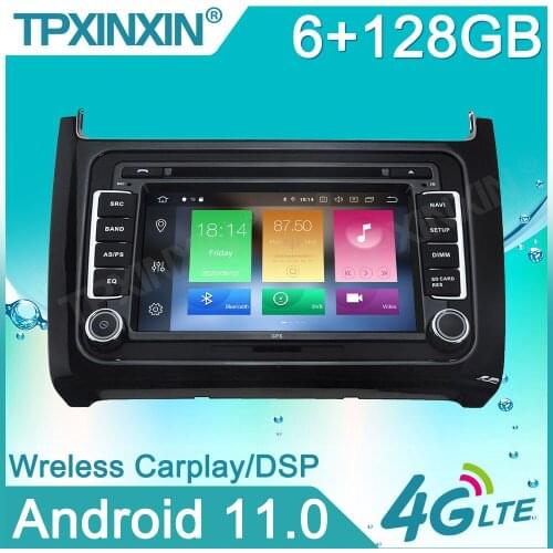 6+128G Android For Volkswagen Polo 2015 2016 2017 Car Radio Multimedia Player Auto Video GPS Navi Stereo Carplay Head Unit DPS