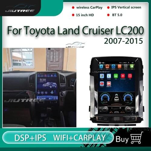 15' Android Car Radio For Toyota Land Cruiser LC200 2007-2015 GPS Navigation Multimedia Player 2 Din Auto Stereo Tape Recorder