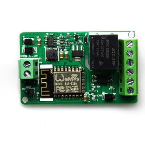 DC 12V ESP8266 ESP-12F Wireless Wifi Module 220V 10A Relay Module ESP12F 802.11b/g/n 2.4GHz