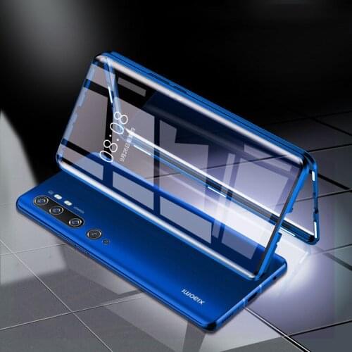 Double Sided Glass Magnetic Case For Redmi Note 9 9S 8 Pro 8T 7 Full Protec For Redmi 9 9A 9C 8 8A Xiaomi 10 9 CC9 X3 Nfc Cover