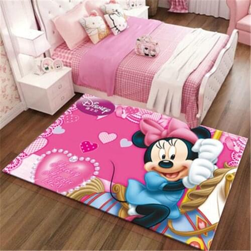 Minnie Mickey Mouse Play Mat Door Mat Kids Boys Girls Game Mat Carpet Bedroom Indoor Mat Play Mat Baby Gym